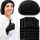 7SHIELD Black 100 Non-woven Bouffant Caps - Image 7
