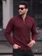 Eddicted Men Solid Collared Neck Grey Sweater - Image 3