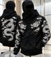 Mast & Harbour Men White Hooded Neck Self Design Sweater - Image 3