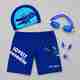 Lebami swimming costume men | Shorts | Trunk, 1 Goggles, 1 Cap, 2 Earplug & 1 Nose Clip Printed Men Swim-dress Black Swimsuit - Image 2