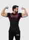 BULLAR Men Graphic Print Round Neck Polyester T-Shirt (Black) - Image 7