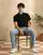The Modern Soul Men Blue Henley Neck Cotton Blend T-Shirt - Image 7