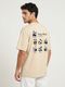 Men Embroidered Polo Neck Polycotton Black T-Shirt - Image 7