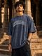 Men Colorblock Blue Cotton Blend T-Shirt - Image 8