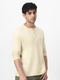 THREADMILE Men Brown Henley Neck T-Shirt - Image 8