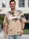 Gentalemen Men Beige Cotton T-Shirt - Image 4