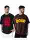 Jump Cuts Men Printed Polo Neck Cotton Blend Black T-Shirt - Image 7