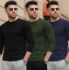 Viktor Pack of 3 Men's Cotton Blend T-Shirts (White, Black, Grey) - Image 4