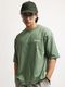 MANIAC Men Colorblock Round Neck Cotton White T-Shirt - Image 8