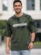 RKHORSE Men Printed Cotton Blend Beige T-Shirt - Image 4
