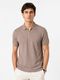 HOODLER Men Solid Zip Neck Cotton Blend Beige T-Shirt - Image 4