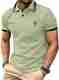 R.Code by The Roadster Life Co. Men Beige Polo Neck T-Shirt - Image 5
