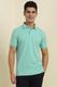 Allen Solly Men Solid Polo Neck Cotton Blend Green T-Shirt - Image 3
