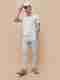 Kappa Men Grey Polycotton Polo Neck T-Shirt - Image 6