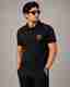 DOPESTER Men Black Polyester Polo Neck T-Shirt - Image 5
