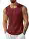 privic Men Printed V Neck Polyester Red T-Shirt - Image 4