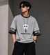 Progo Men Graphic Print Round Neck Polyester Black T-Shirt - Image 6