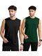 JB Jangoboy Men's Black, White Polyester T-Shirt Pack of 2 - Image 8