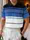 Try This Men Colorblock Polo Neck Black T-Shirt - Image 5