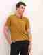 Blackberrys Men Dark Blue Striped Polo Neck T-Shirt - Image 7