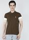 HeraDawn Men Brown Henley Neck Polyester T-Shirt - Image 8