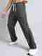 VESTIO Men Striped Black Track Pants - Image 2