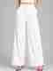 Trend Level Women Loose Fit White Cotton Blend Trousers - Image 2