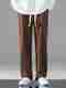JexPuti Men Loose Fit Cream Corduroy Trousers - Image 2