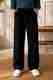 Men Straight Fit Black Polycotton Trousers - Image 7
