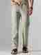 Men Regular Fit Beige Linen Blend Trousers - Image 7