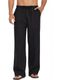HUSTLEWELL Men Loose Fit Beige Cotton Blend Trousers - Image 3
