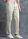 Pack of 3 Men Slim Fit Black, Beige, Dark Green Lycra Trousers - Image 7
