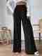 KOTTY Women Black Viscose Rayon Trousers - Image 7