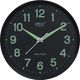 PAVAN Analog 25 cm Wall Clock, Silver with Glass - Image 3