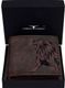 LONDON ALLEY Men Casual Red Genuine Leather RFID Wallet (6 Card Slots) - Image 3