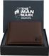 URBAN LEATHER Men Tan Leather RFID Wallet - Image 8