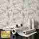 FOKRIM Waterproof Floral Vinyl Wallpaper, 300cm x 45cm, Blue/White, - Image 2