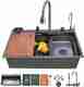 GLOXY Nano Stainless Steel Kitchen Sink 30x18x9 Inches - Image 7