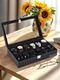 Watchhub Elegant Watch Box for | Ideal for Travel, Gifting, and Display Watch Box (Black, Holds 5 Watches) - Image 4