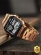 CASIO Vintage Black Dial Transparent Resin Strap Digital Watch D306 - Image 3