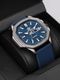 LIMESTONE Day and Date Functioning Blue Avatar Leather Strap Quartz Operated Analog Watch - For Men LS2914 - Image 4