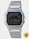 CASIO Vintage Black Dial Black Stainless Steel Band Digital Watch - For Men & Women D182 - Image 7