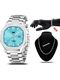 classicbusiness Stainless Steel Diamond Crystal Silver Chain - Image 8