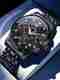 MAAN INTERNATIONAL Dual Dial Black Silicone Watch - Image 7