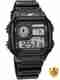 CASIO Vintage Black Dial Transparent Resin Strap Digital Watch D306 - Image 2