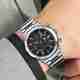 AuraQ Stylish Quartz Wrist Watch - Premium Strap & Accurate Time Analog Watch - For Men 2252 Black Grey Date Chain - Image 2