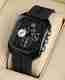Piraso Square Dial Stainless Steel Case Silicone Strap Analog Watch - Image 2