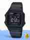 CASIO Vintage Black Dial Black Stainless Steel Band Digital Watch - For Men & Women D180 - Image 7