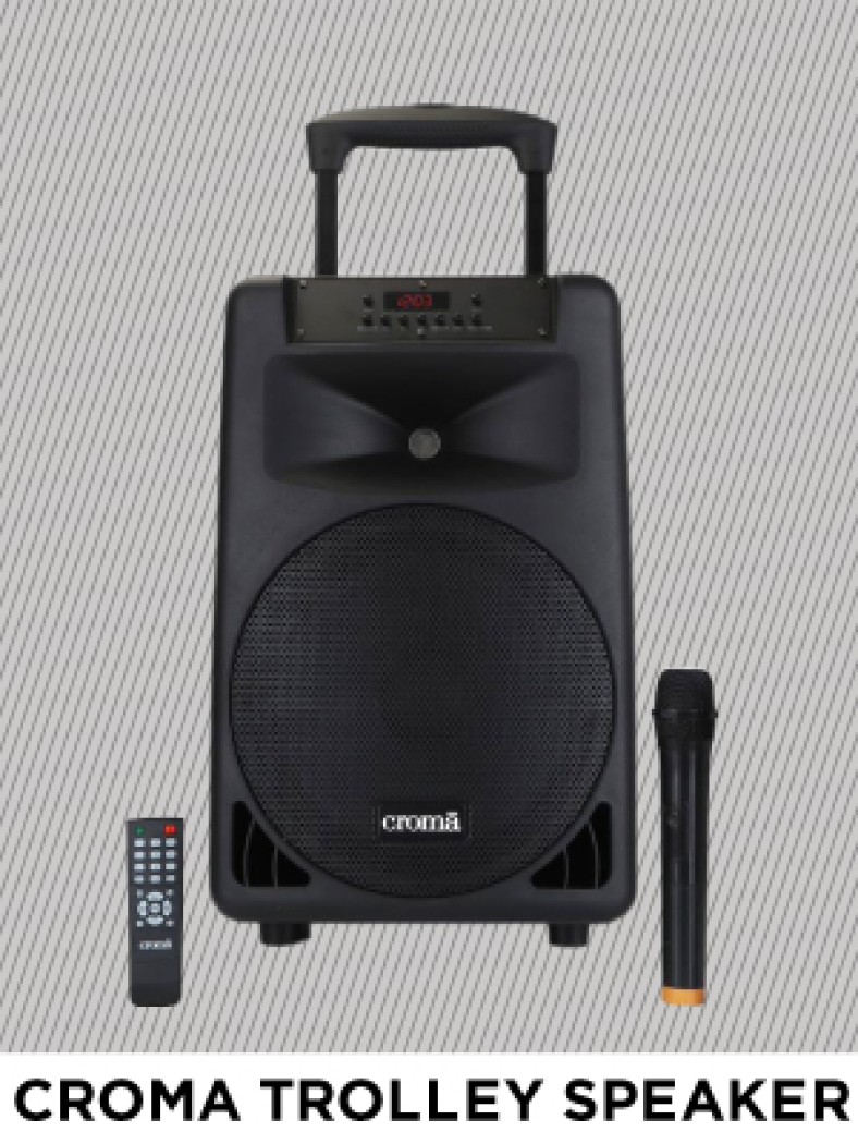 Croma trolley hot sale music system