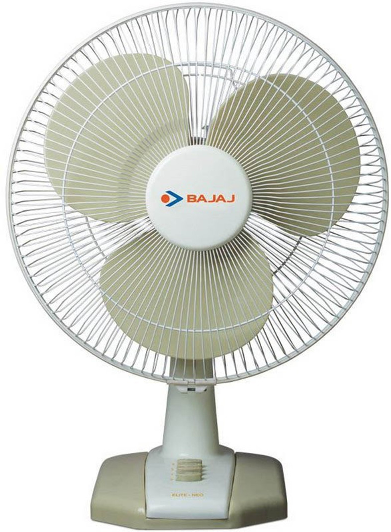 BAJAJ Elite Neo with 1 Year Warranty 400 mm Table Fan (Ivory-Mushroom)